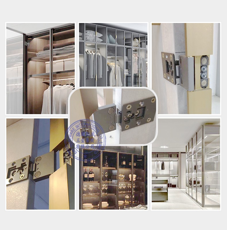 式铰链 天地轴承铰链 转动180度阻尼缓冲270度合页_德国凯威五金集团