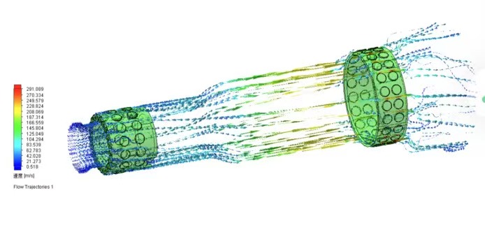 管道 CFD 流体仿真云图,管路流场速度 CAE 仿真分析 管道 CFD 流体仿真云图,管路流场速度 CAE 仿真分析